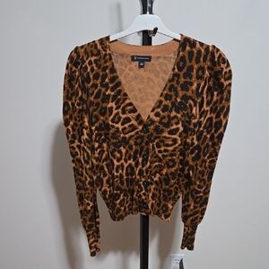 INC International Concepts Animal Print Sweater